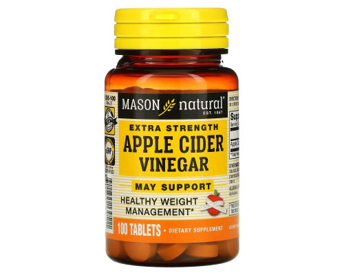Mason Natural, Яблочный уксус особой крепости, 100 таблеток Mason Natural, Яблочный уксус особой крепости, 100 таблеток