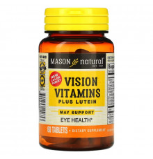 Mason Natural, Vision Vitamins Plus Lutein, 60 Tablets