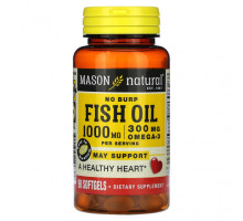 Рыбий жир и Омега 3, 6, 9 Mason Natural, рыбий жир, не вызывающий отрыжки, 500 мг, 90 капсул