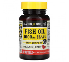 Рыбий жир и Омега 3, 6, 9 Mason Natural, Рыбий жир, 1000 мг, 30 мягких таблеток
