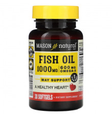 Рыбий жир и Омега 3, 6, 9 Mason Natural, Рыбий жир, 1000 мг, 30 мягких таблеток