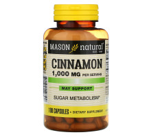 Mason Natural Cinnamon 1000 mg 100 Capsules