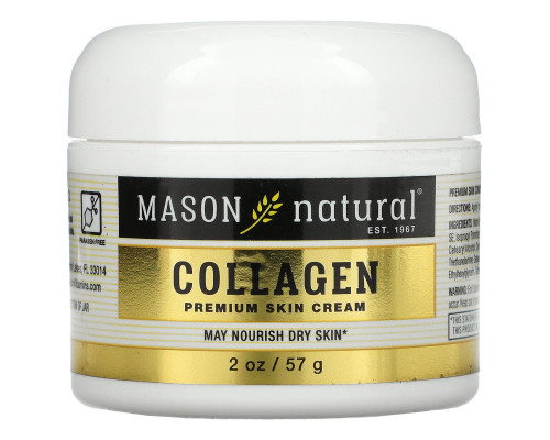 Mason Natural Collagen Beauty Cream Pear Scented 2 oz (57 g) Mason Natural Collagen Beauty Cream Pear Scented 2 oz (57 g)