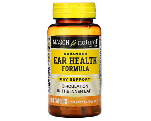 Mason Natural Advanced Ear Health Formula 100 Caplets Mason Natural Advanced Ear Health Formula 100 Caplets