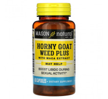 Мужское здоровье Horny Goat Weed Plus, With Maca Extract, 60 Capsules