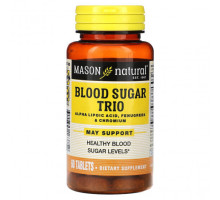 Для сердца и сосудов Mason Natural, Blood SugarTrio, 60 таблеток