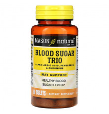 Для сердца и сосудов Mason Natural, Blood SugarTrio, 60 таблеток