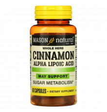 Mason Natural Cinnamon Alpha Lipoic Acid Complex 60 Capsules