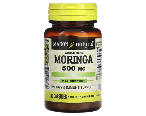 Mason Natural Moringa 500 mg 60 Capsules Mason Natural Moringa 500 mg 60 Capsules