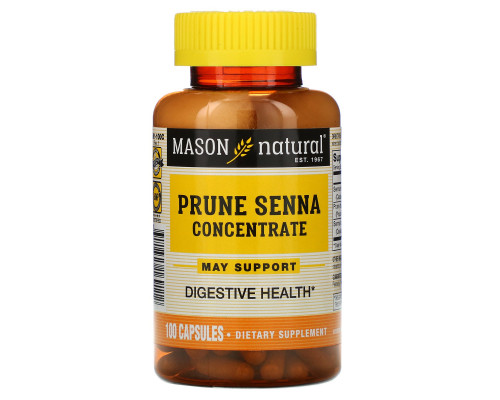 Mason Natural, Prune Senna Concentrate, 100 Capsules Mason Natural, Prune Senna Concentrate, 100 Capsules