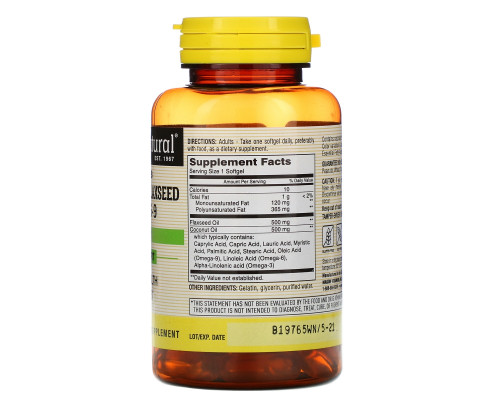 Mason Natural Coconut Oil / Flax Seed Omega 3-6-9 60 Softgels Mason Natural Coconut Oil / Flax Seed Omega 3-6-9 60 Softgels