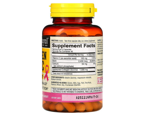 Mason Natural Collagen Plus Biotin & Vitamin C 1500 120 Capsules Mason Natural Collagen Plus Biotin & Vitamin C 1500 120 Capsules