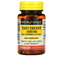 Mason Natural, Tart Cherry with Turmeric Extract, 1,000 mg, 60 Veggie Caps