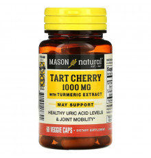 Mason Natural, Tart Cherry with Turmeric Extract, 1,000 mg, 60 Veggie Caps