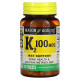 Mason Natural, Vitamin K2, 100 mcg, 100 Tablets