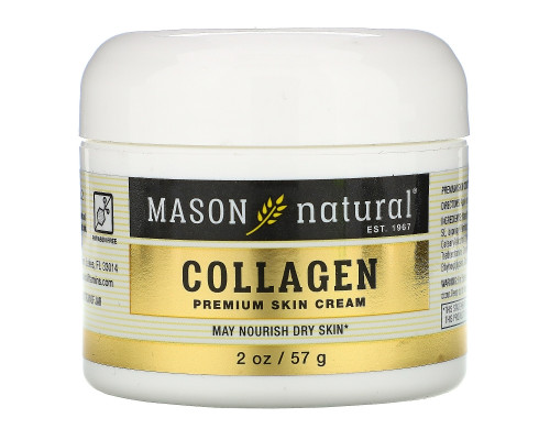 Mason Natural, Coconut Oil Beauty Cream + Collagen Beauty Cream, 2 pack, 2 oz (57 g) Each Mason Natural, Coconut Oil Beauty Cream + Collagen Beauty Cream, 2 pack, 2 oz (57 g) Each