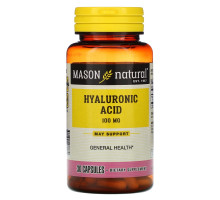 Mason Natural, Hyaluronic Acid, 100 mg, 30 Capsules