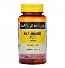 Mason Natural, Hyaluronic Acid, 100 mg, 30 Capsules