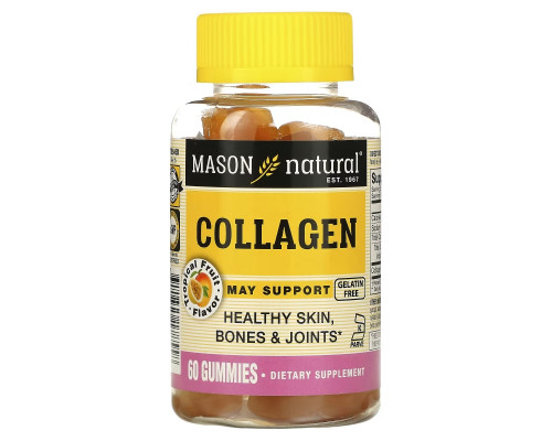 Mason Natural, Коллаген, 60 жевательных таблеток Mason Natural, Коллаген, 60 жевательных таблеток