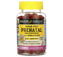 Mason Natural, Prenatal Multivitamin with DHA & Zinc, Sugar-Free, Banana Orange, 60 Gummies