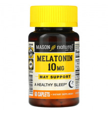 БАДы Mason Natural, Мелатонин, 10 мг, 60 капсул