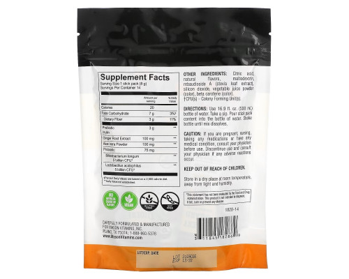 Mason Natural, DigestGuard, Prebiotic + Probiotic, Strawberry Kiwi, 14 Powder Stick Packs Mason Natural, DigestGuard, Prebiotic + Probiotic, Strawberry Kiwi, 14 Powder Stick Packs