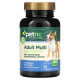 petnc NATURAL CARE, Природная забота о питомцах, ежедневная мульти формула для взрослых, вкус печени, 75 жевательных драже