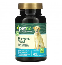 petnc NATURAL CARE, пивные дрожжи, ароматизатор «Печень», 250 жевательных таблеток