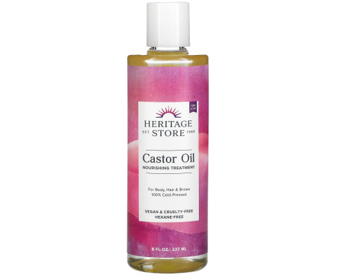 Heritage Store, Клещевина, касторовое масло, 8 жидких унций (240 мл) Heritage Store, Клещевина, касторовое масло, 8 жидких унций (240 мл)