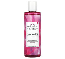 Heritage Store, Розовая вода, с лепестками роз, 8 жидких унций (240 мл)