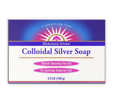 Heritage Store, Мыло Colloidal Silver Soap, 100 г