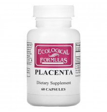Cardiovascular Research Ltd. Ecological Formulas Placenta (Lyophilized) 60 Capsules