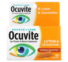 Bausch & Lomb Ocuvite, Лютеин и Зеаксантин, 36 Капсул