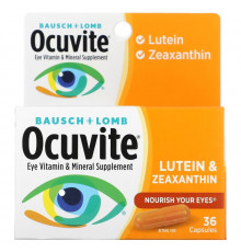 Bausch & Lomb Ocuvite, Лютеин и Зеаксантин, 36 Капсул
