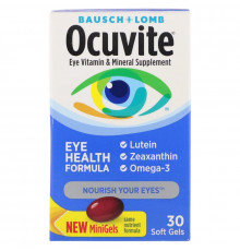 Bausch & Lomb Ocuvite, Формула Здоровья Глаз, 30 Гелевых Капсул