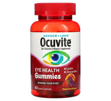 Bausch & Lomb Ocuvite, Уход за здоровьем глаз, Вкус Ягод, 60 Взрослых Мармеладок