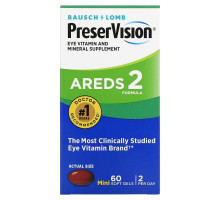 Bausch & Lomb PreserVision, AREDS 2 Formula, 60 Soft Gels