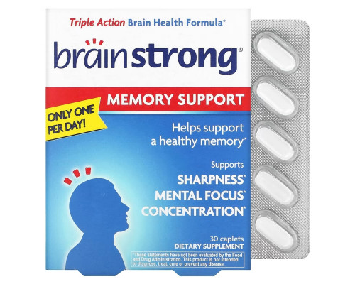 BrainStrong, Memory Support, 30 Caplets BrainStrong, Memory Support, 30 Caplets