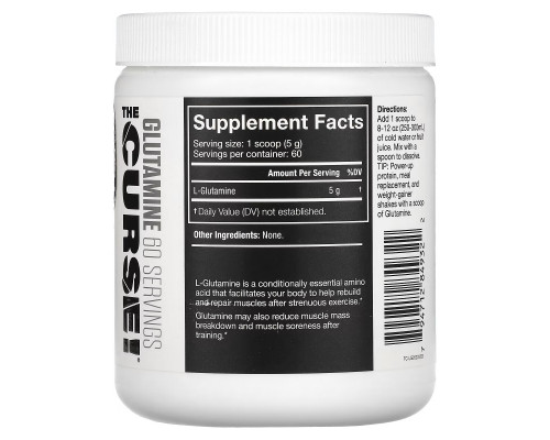JNX Sports, The Curse, Glutamine, Unflavored, 10.6 oz (300 g) JNX Sports, The Curse, Glutamine, Unflavored, 10.6 oz (300 g)