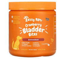 Zesty Paws, Cranberry Bladder Bites for Dogs, Antioxidant, All Ages, Bacon, 90 Soft Chews, 12.7 oz (360 g)