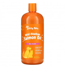 Zesty Paws, Wild Alaskan Salmon Oil for Dogs & Cats, Skin Health, All Ages, 32 fl oz (946 ml)