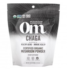 Om Mushrooms, Certified Organic Mushroom Powder, Chaga, 7.05 oz ( 200 g)