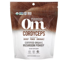 Om Mushrooms, Certified Organic Mushroom Powder, Cordyceps, 7.05 oz (200 g)