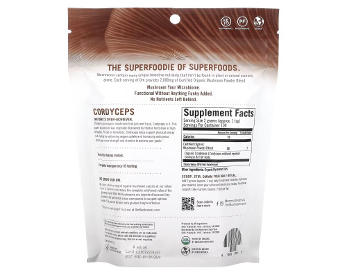 Om Mushrooms, Certified Organic Mushroom Powder, Cordyceps, 7.05 oz (200 g) Om Mushrooms, Certified Organic Mushroom Powder, Cordyceps, 7.05 oz (200 g)
