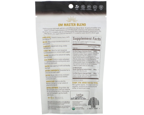 Om Mushrooms, Mushroom Master Blend, 3.17 oz (90 g) Om Mushrooms, Mushroom Master Blend, 3.17 oz (90 g)