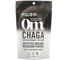 OM Organic Mushroom Nutrition, Chaga, Certified 100% Organic Mushroom Powder, 3.5 oz (100 g)