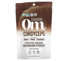 OM Organic Mushroom Nutrition, Кордицепс, грибной порошок, 3.57 унции (100 г)