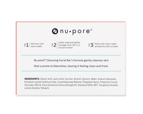 Nu-Pore, Мыло для лица, для кожи, склонной к акне, 3,5 унц. (100 г) Nu-Pore, Мыло для лица, для кожи, склонной к акне, 3,5 унц. (100 г)