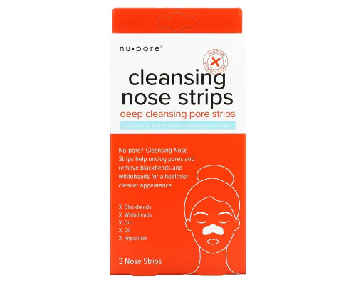 Nu-Pore, Cleansing Nose Strips, 3 Nose Strips