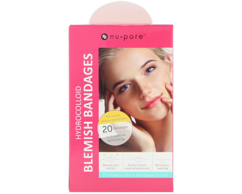 Nu-Pore, Hydrocolloid Blemish Bandages for Raised, Yellow Blemishes, 20 Bandages Nu-Pore, Hydrocolloid Blemish Bandages for Raised, Yellow Blemishes, 20 Bandages